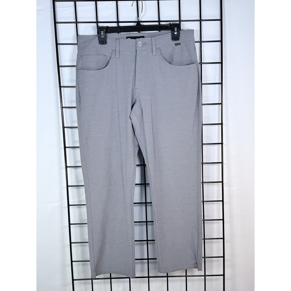 Travis Mathew Pants Mens 32x28 Gray Golf Chino Active Performance Slacks Stretch